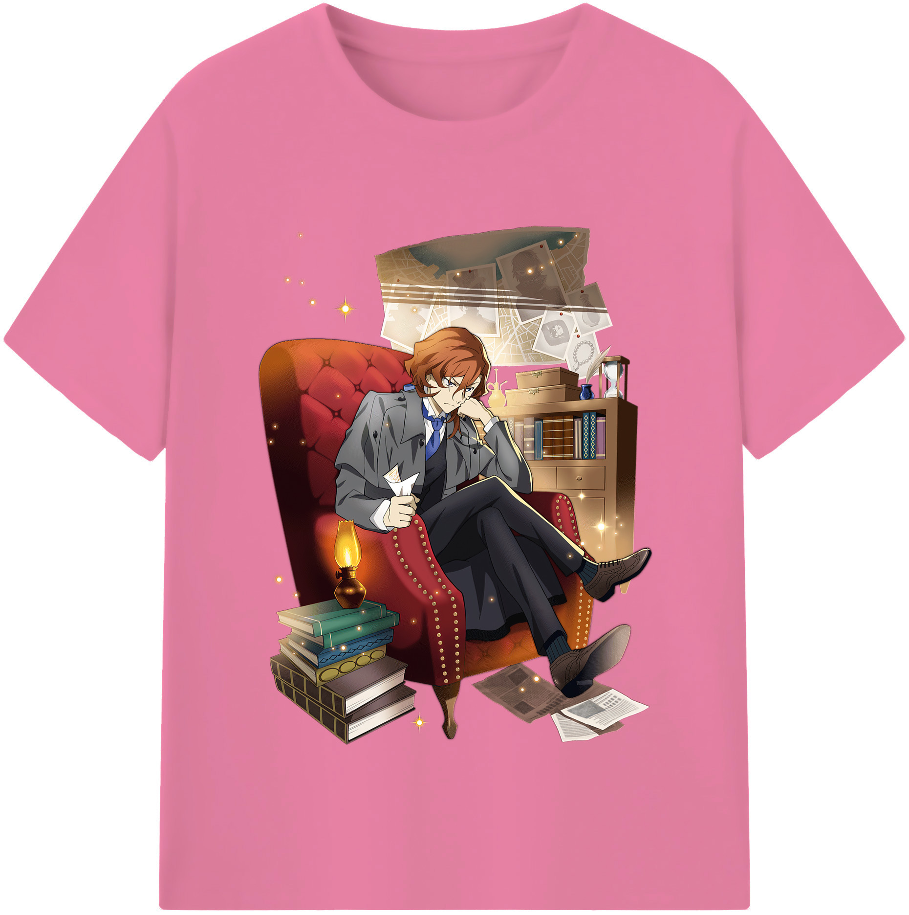 （画像用） 文豪ストレイドッグス Bungo Stray Dogs 綿100％半袖Tシャツ（フロントプリント）